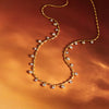 Wholesale Women's Geometric Stainless Steel Vacuum Real Gold Plated Necklace