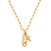 Wholesale Women's Geometric Stainless Steel Vacuum Real Gold Plated Paperclip Necklace Luxury Jewelry