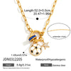 Wholesale Women's Geometric Stainless Steel Vacuum Real Gold Plated Tennis Necklace