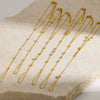 Wholesale Women's Geometric Stainless Steel Zirconencrusted 18K Goldplated Bracelet Ring Jewelry