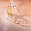 Wholesale Women's Geometric Star Drop Shape Heartshaped Real Gold Plated Stainless Steel Wrist Chain Bracelet