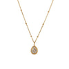 Wholesale Women's Geometric Starshaped Moon Pendant Stainless Steel 18K Electroplated Necklace