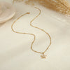 Wholesale Women's Geometric Starshaped Moon Pendant Stainless Steel 18K Electroplated Necklace