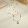 Wholesale Women's Geometric Starshaped Moon Pendant Stainless Steel 18K Electroplated Necklace