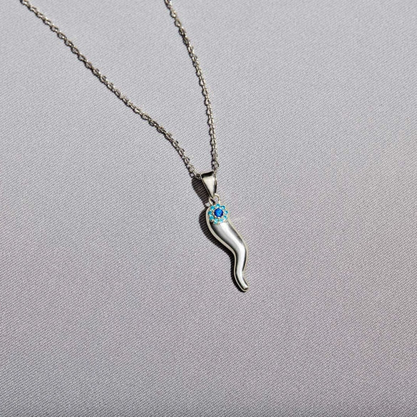 Wholesale Women's Geometric 925 Sterling Silver Evil Magic Eye Ochain Necklace With Electroplating