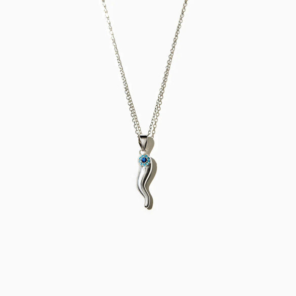 Wholesale Women's Geometric 925 Sterling Silver Evil Magic Eye Ochain Necklace With Electroplating