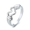 Wholesale Women's Geometric 925 Sterling Silver Finger Hug Ring With Electroplating