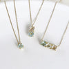Wholesale Women's Geometric 925 Sterling Silver Necklace Set With Crystal