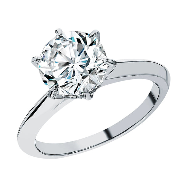 Wholesale Women's Geometric 925 Sterling Silver Zircon Inlaid Electroplated Wedding Ring Light Luxury Gorgeous Fashion Simple Classic