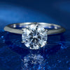 Wholesale Women's Geometric 925 Sterling Silver Zircon Inlaid Electroplated Wedding Ring Light Luxury Gorgeous Fashion Simple Classic