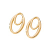 Wholesale Women's Geometric Style Electroplated Alloy Earrings With Irregular Circular Design
