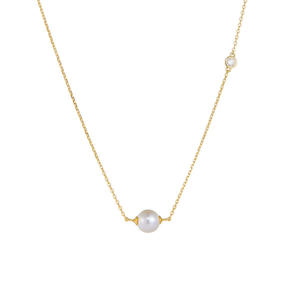 Wholesale Women's Geometric Style 925 Silver Diamond Design Cross Chain Beading Necklace