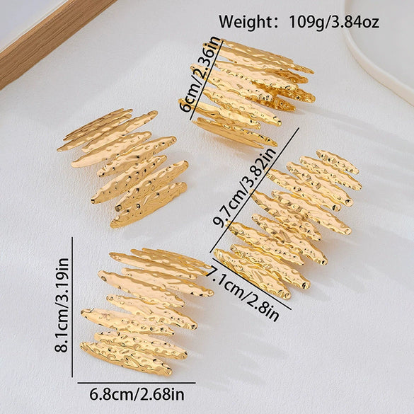Wholesale Women's Geometric Sweet And Cool Style Electroplated Alloy Hand Jewelry And Earrings Accessories