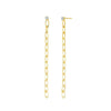 Wholesale Women's Geometric Tassel Zircon Earrings Copper Plated With Real Gold