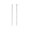 Wholesale Women's Geometric Tassel Zircon Earrings Copper Plated With Real Gold