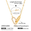 Wholesale Women's Geometric Titanium Steel And Stainless Steel Electroplated Necklace Jewelry