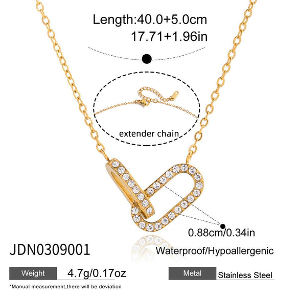 Wholesale Women's Geometric Titanium Steel And Stainless Steel Electroplated Necklace Jewelry