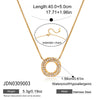 Wholesale Women's Geometric Titanium Steel And Stainless Steel Electroplated Necklace Jewelry