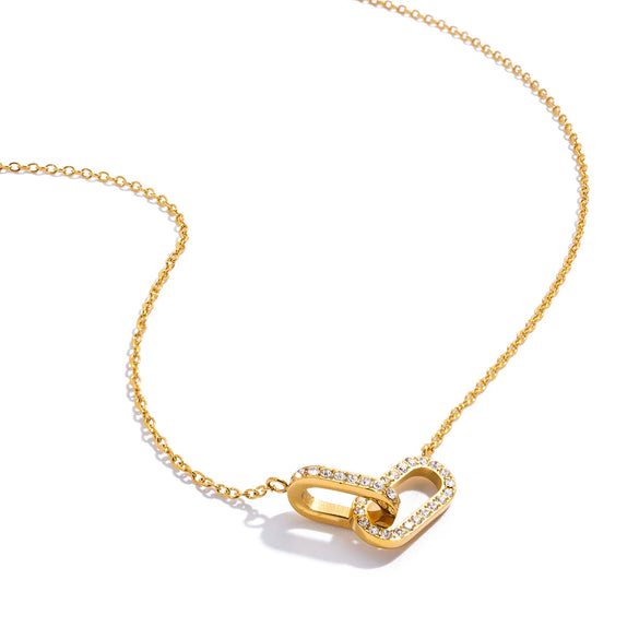 Wholesale Women's Geometric Titanium Steel And Stainless Steel Electroplated Necklace Jewelry