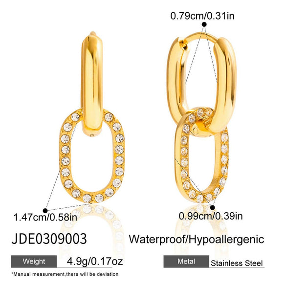 Wholesale Women's Geometric Titanium Steel And Stainless Steel Electroplated Necklace Jewelry