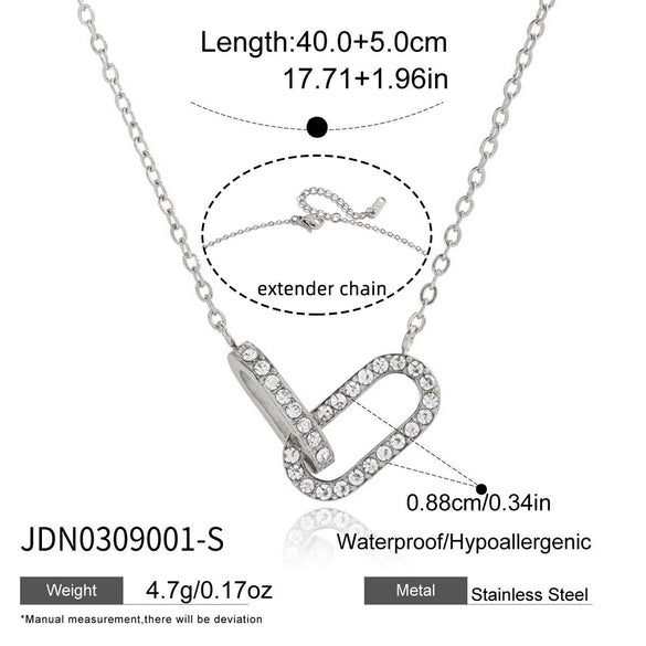 Wholesale Women's Geometric Titanium Steel And Stainless Steel Electroplated Necklace Jewelry
