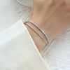 Wholesale Women's Geometric 316L Stainless Steel Electroplated Bracelet Jewelry