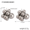 Wholesale Women's Geometric Titanium Steel Electroplated Classic Pearl Earrings