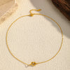Wholesale Women's Geometric Titanium Steel Electroplated Clavicle Necklace