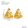Wholesale Women's Geometric Titanium Steel Electroplated Earrings