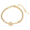 Wholesale Women's Geometric Titanium Steel Electroplated Hollow Bracelet Highend Jewelry