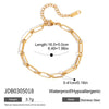Wholesale Women's Geometric Titanium Steel Electroplated Rhinestone Star Imitation Pearl Bracelet