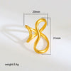 Wholesale Women's Geometric Titanium Steel Electroplated Ring Luxury Vintage Jewelry Accessory