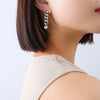Wholesale Women's Geometric Titanium Steel Electroplated Steel Ball Earrings