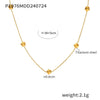 Wholesale Women's Geometric Titanium Steel 18K Gold Plated Fashion Clavicle Chain Jewelry