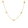 Wholesale Women's Geometric Titanium Steel 18K Real Gold Plated Clavicle Chain Jewelry