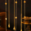 Wholesale Women's Geometric Titanium Steel 18K Real Gold Plated Clavicle Chain Jewelry