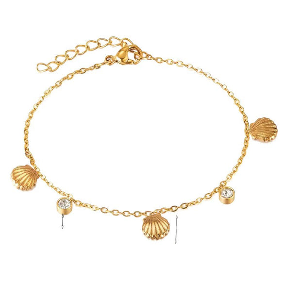Wholesale Women's Geometric Titanium Steel 18K Real Gold Plated Flash O Chain Clavicle Chain Jewelry Light Luxury Minimalist Accessory