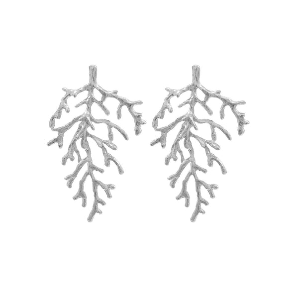 Wholesale Women's Geometric Zinc Alloy Electroplating Fashion Light Luxury Exaggerated Leaves Earrings