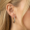 Wholesale Women's Geometric Zircon Multi Circle Stainless Steel And 925 Silver Electroplated Earrings With Original Design