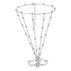 Wholesale Women's Geometric Zircon S925 Silver Chain Bracelet Simple Multilayer Combination Finger Jewelry