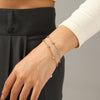 Wholesale Women's Geometric Zircon Stainless Steel Bracelet Fashion Jewelry