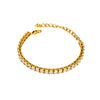 Wholesale Women's Geometric Zircon Stainless Steel Tennis Chain Bracelet