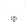 Wholesale Women's Geometric Zircon 925 Sterling Silver Flash O Chain Necklace With Electroplating