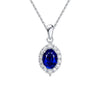 Wholesale Women's Geometric Zircon 925 Sterling Silver Flash O Chain Necklace With Electroplating