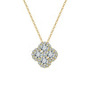 Wholesale Women's Geometric Zircon 925 Sterling Silver Flash O Chain Necklace With Electroplating