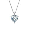 Wholesale Women's Geometric Zircon 925 Sterling Silver Flash O Chain Necklace With Electroplating