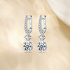 Wholesale Women's Geometric Zirconset 925 Sterling Silver Earrings Light Luxury Style