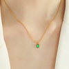 Wholesale Women's Glass And Colored Glaze Geometric Style Gold Plated Ochain Necklace