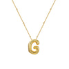 Wholesale Women's Glossy Bubble Letter Heart Copper Necklace Gold Plated With Ochain And Electroplating Treatment