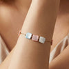 Wholesale Women's Glowing Nonfading Original Design Geometric Stainless Steel Bracelet With 18K Gold Vacuum Plating